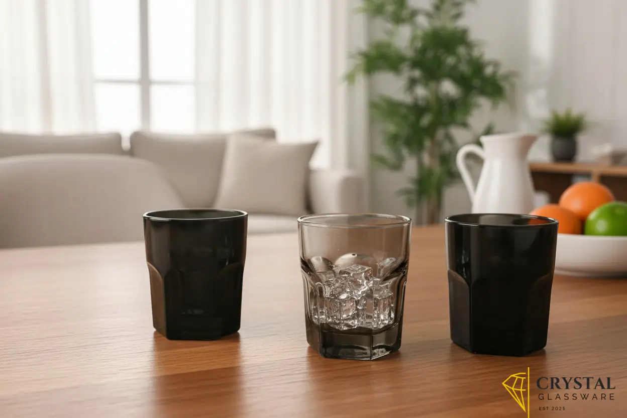 Delisoga Set of 6 Drinking Coloured Glasses 